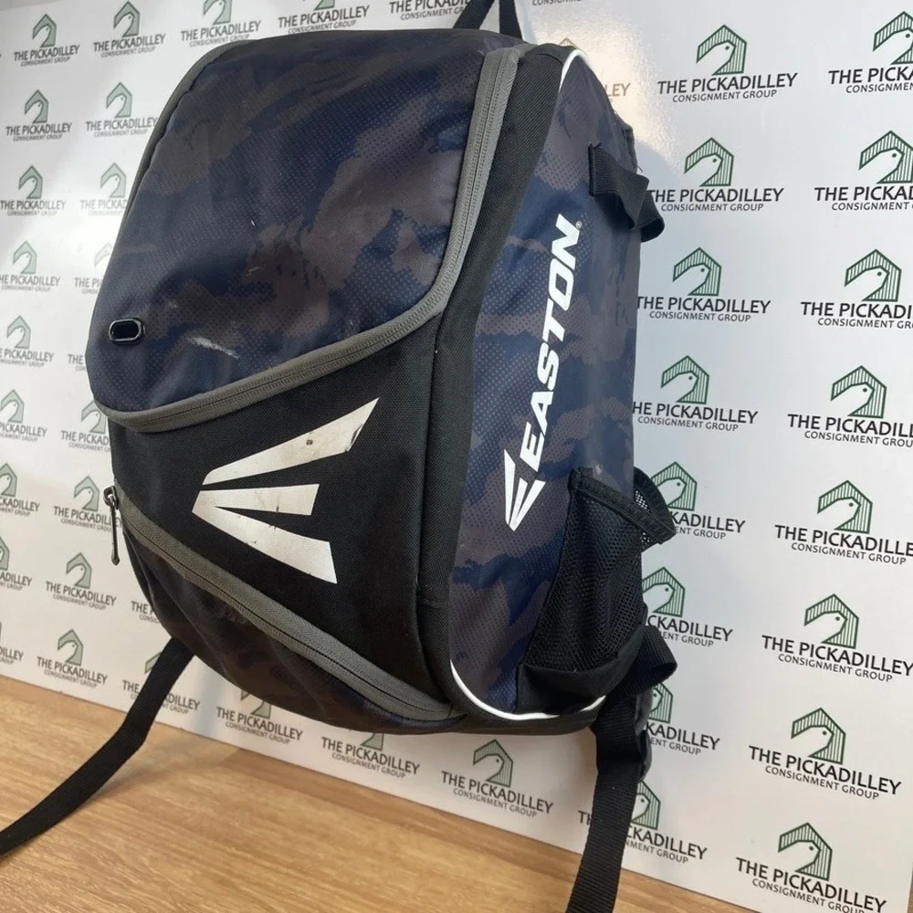 Easton Baseball Softball Equipment Backpack Navy Blue Black Digital Camo Bag